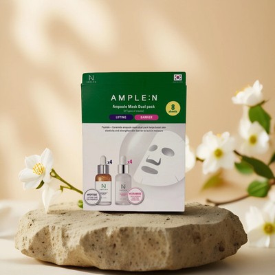 Lifting & Barrier Care  Ampoule Facial Sheet Mask Dual Pack from AMPLE:N   8