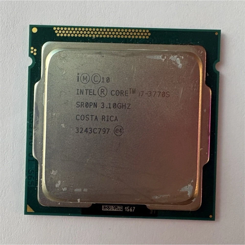 【中古】Intel Core i7 - 3770s sr0pn ソケット h2 lga1155 デスクトップ CPU プロセッサー 8 MB 3.1 GHz 5 GT / s Core i7 3rd Gen. Intel Core i7-3770S Processor Model LGA 1155