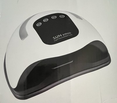 SUN X19 Max UV LED Nail Dryer Lamp Timer Mode Plastic White Black