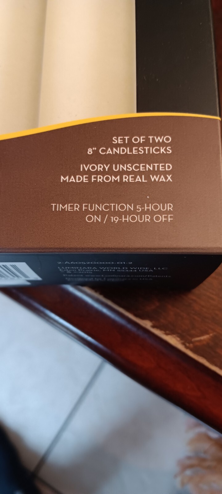 Luminara LED Flameless Taper Candles Battery Operated Candlestick Long