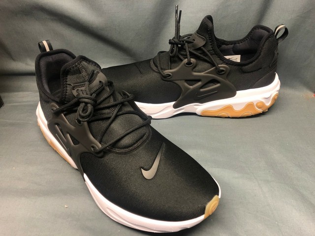 nike presto black white gum