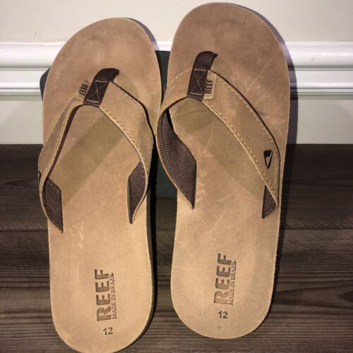Reef men’s flip-flops brown Size 12