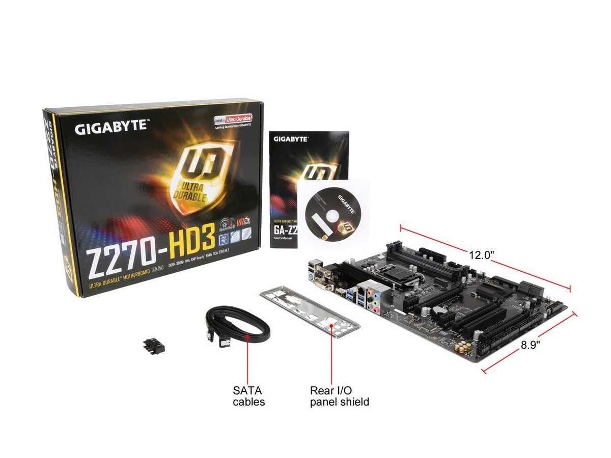 GIGABYTE GA-Z270-HD3 LGA 1151 Intel Z270 HDMI SATA 6Gb/s USB 3.1 GIGABYTE GA-Z270-HD3 LGA 1151 Intel Z270 HDMI SATA 6Gb/s USB 3.1
