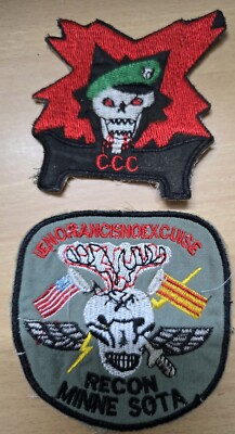 Vietnam War MACV SOG CCC Recon Team Patch Set #8 - Green Beret