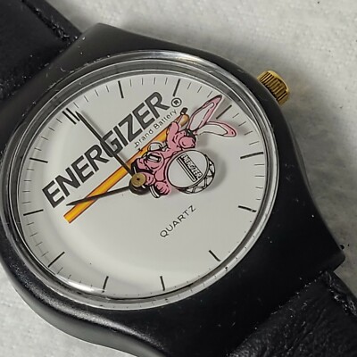 FOSSIL Energizer Bunny Watch with Leather Band Vintage Fossil Warner Bros Mens Watch 37mm Bugs Bunny Dial  main image 4