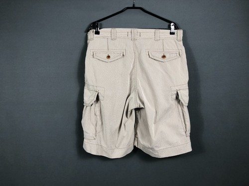 Ralph Lauren Cargo Shorts Cotton Beige Men Size 34 Striped - Picture 3 of 13