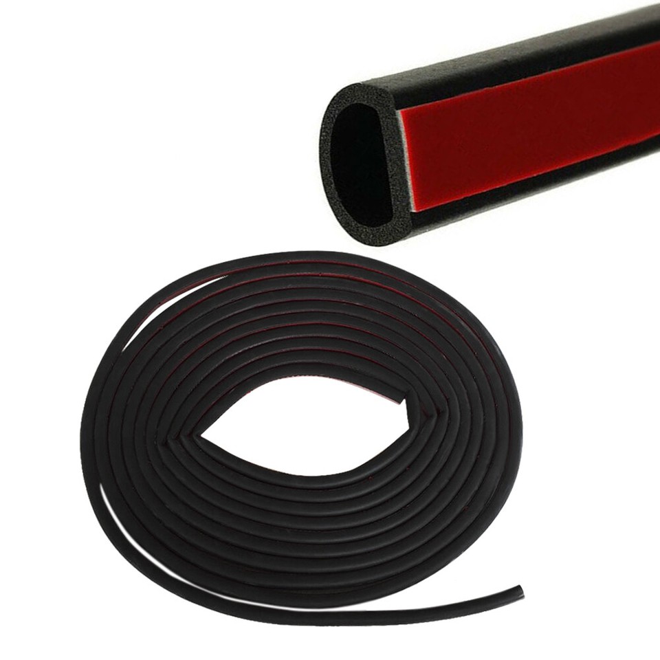 HOT D-Shape Rubber Weather Seal Hollow Car Door Strip