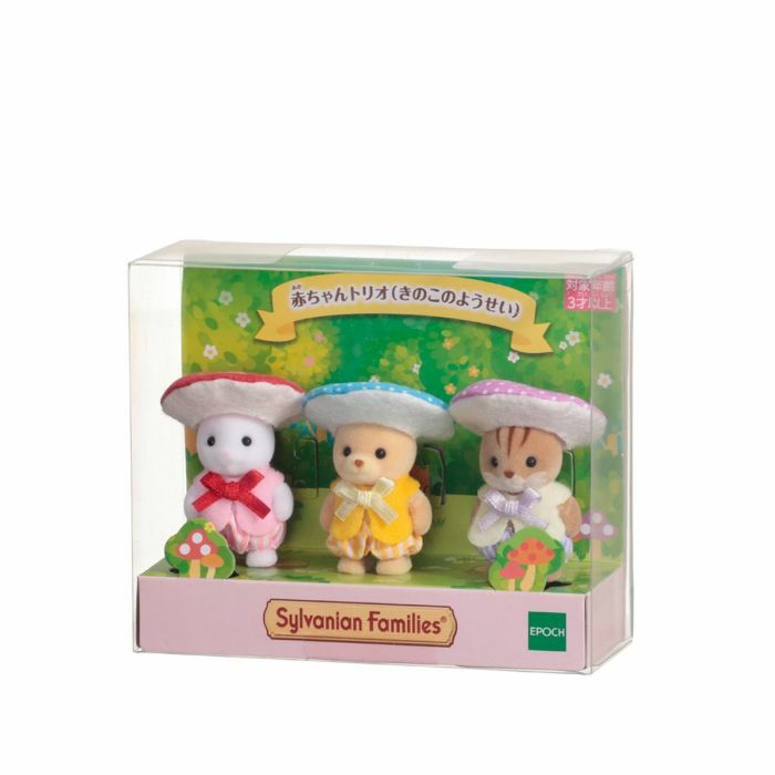邦楽 Silvernia famnily Ginryu Sylvanian Families Calico Critters Baby Mushroom Trio Mouse