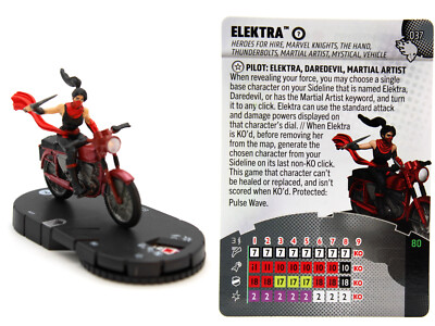 HeroClix - #037 Elektra - Wheels of Vengeance