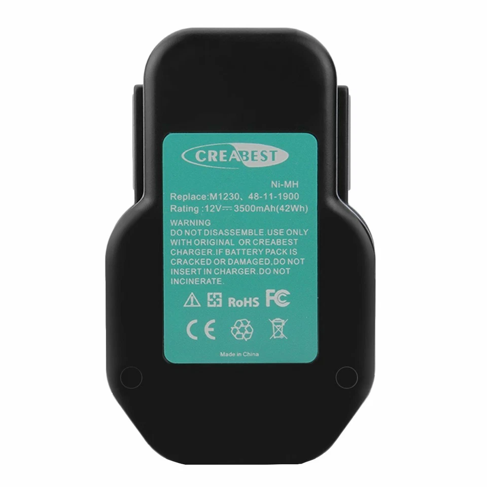 12V 3500mAh Ni-MH Batteria/Caricabatterie per AEG BS12X BXL12 BXS12 BX12 PBS3000 - Immagine 2 di 4