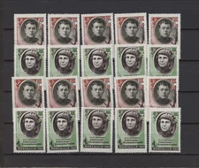 s48026 DEALER STOCK RUSSIA MNH** 1969 MNH** Soviet heroes 2v (X10 SETS)