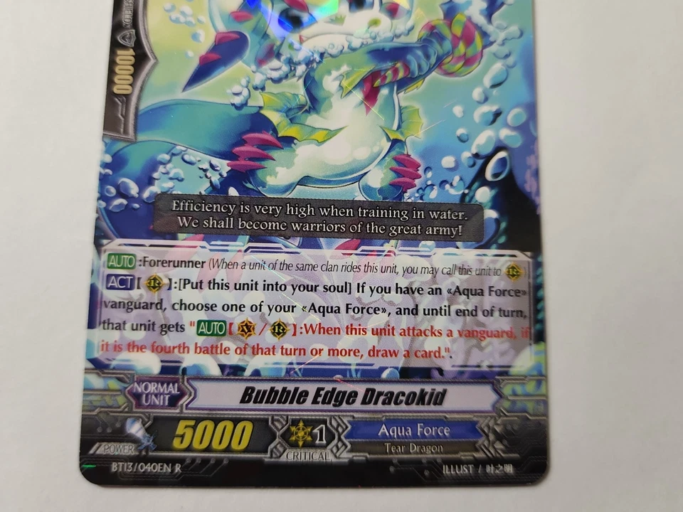 Cardfight!! Vanguard Bubble Edge Dracokid - BT13/040EN R CFV Rare NM  - Image 3 of 4