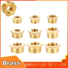 BSP Brass Male to Female Reducing Bush Pipe Fitting Water Adaptor Connector