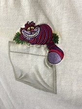 Disney Cheshire cat t shirt Alice in Wonderland Made in USA -One Size -runs =XXL