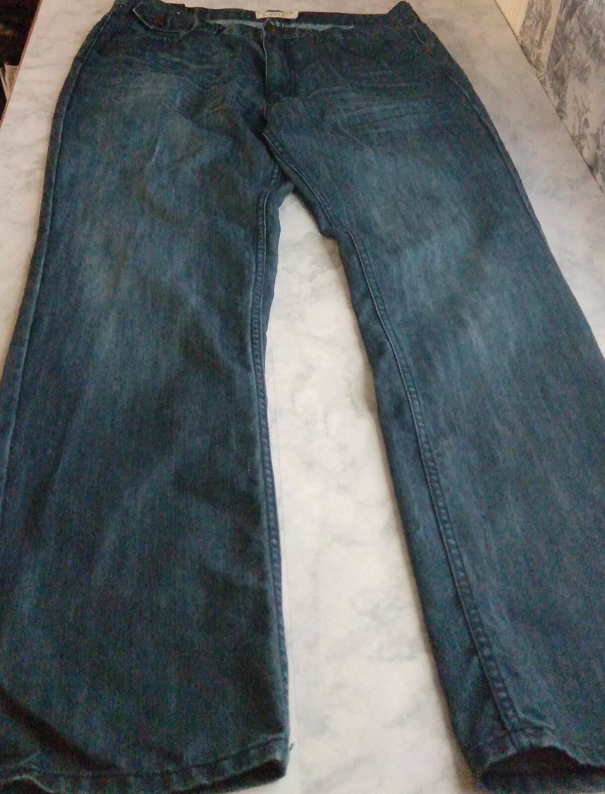 gs115 Williamsburg Relaxed Fit Dark Teal Jeans Men's … Gem