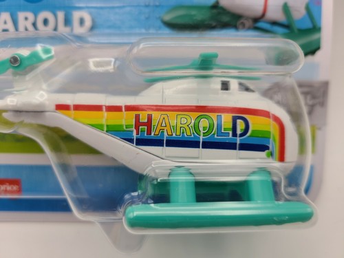 New Thomas & Friends Push Along Metal Train Rainbow-Harold-Limited Edition - Picture 2 of 4