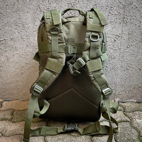 U.S. NAVY Military Bag Army Green 35L Backpack Removable USA Patches 17" Laptop - Picture 3 of 6