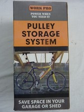 Work Pro Pulley Storage System Space Saving Tool For Garage or Shed