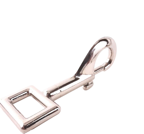 Single Piece 257 Bolt Snap Rigid Rectangle Eye 3/4in Light Duty Nickel Plated