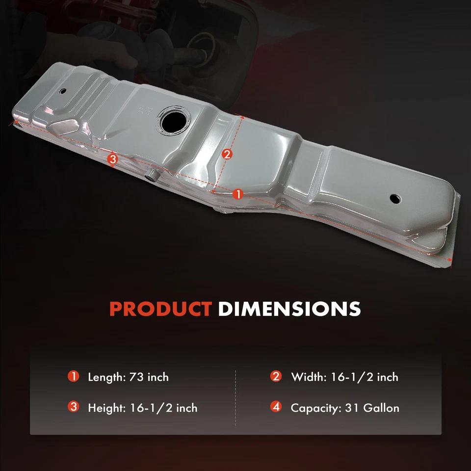 Tanque de combustible de 31 galones para Chevrolet Express 1500 96-02 Express 2500 Express 3500 GMC Foto 4 de 4