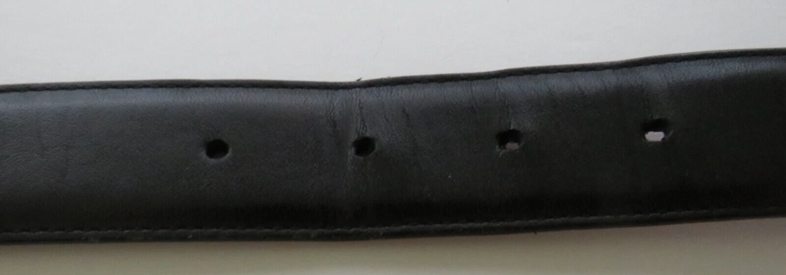 Cintura Coach uomo nera pelle bovina brunita fibbia ottone taglia 38 design classico