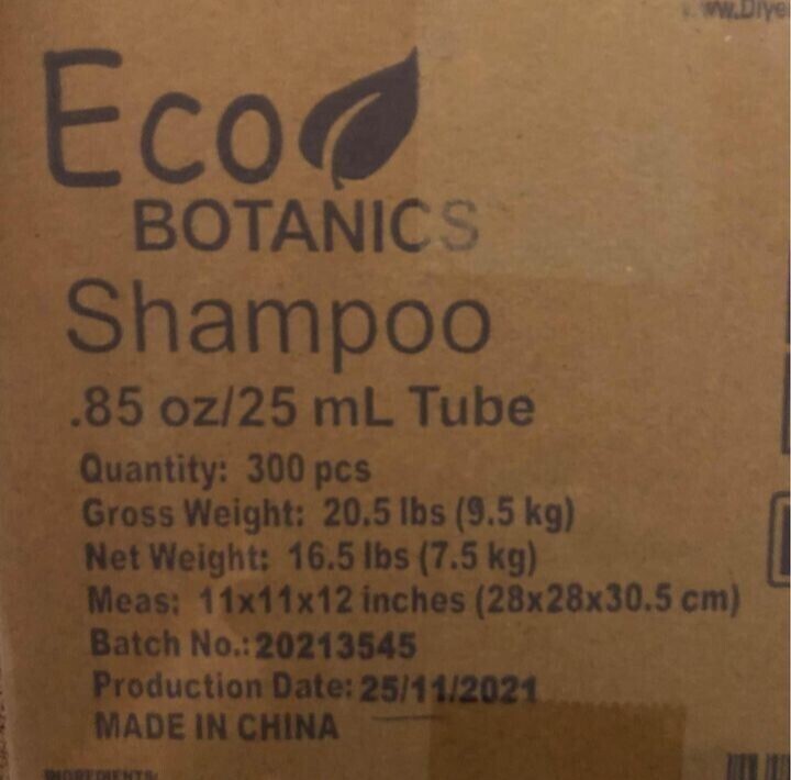 ECO BOTANICS White Tea and Honey Nourishing Shampoo Organic Olive Oil