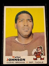 1969 Topps Football - #165 Walter Johnson (RC) - Cleveland Browns Vg-Ex 