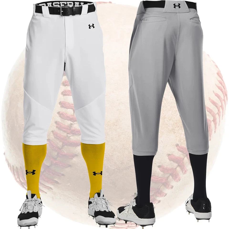 Under Armour Youth Boys Knicker Baseball Pants White, Gray, or Black #1375659 - Image 2 of 4