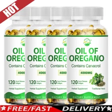 Oregano Oil 4000mg Softgels Capsules Caps Pills Contains Carvacrol Immue Support