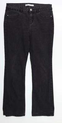 George Womens Black Straight Jeans Size 