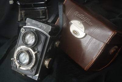 Rollei Rolleiflex 4x4 Baby Nero Tessar 80 f 2,8 Tlr Folie mit Etui