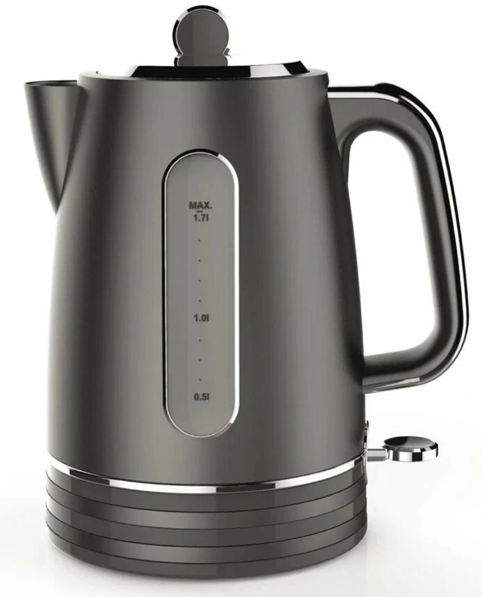 1.7L Electric Charcoal Grey Kettle Jug Fast Water Boiler 3000w 360 rotation  Tea | eBay