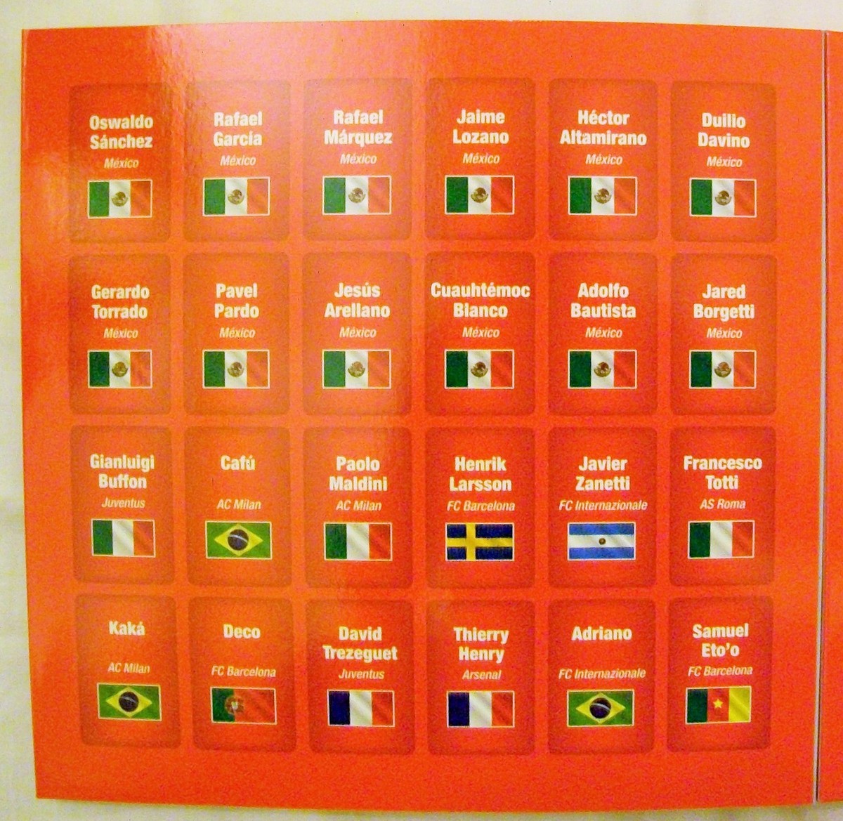 Corinthian Microstars COCA COLA 24 Player Box - European Team Kits