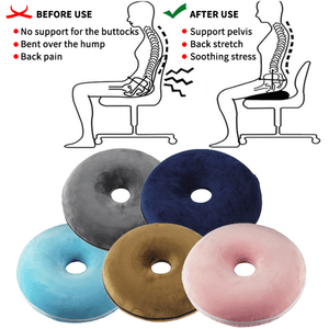Memory-Foam-Donut-Ring-Chair-Seat-Cushion-Pillow-Coccyx-Pain-Relief-Support-Pad