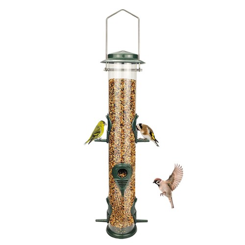 Outdoor Squirrel Proof Bird Feeder Hanging Bird Feeder with 6 Hose - Picture 9 of 10