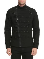 GOTH PUNK BULLET  PSYCHO BAND HEAVY METAL PUNK ROCK JACKET COAT