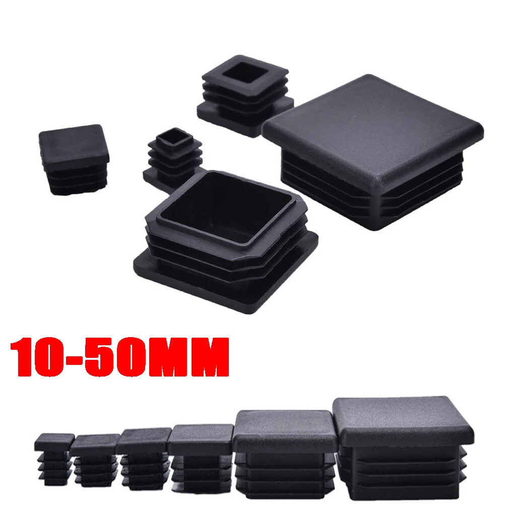 Square Plastic End Caps Blanking Plugs Tube Box Section Insert