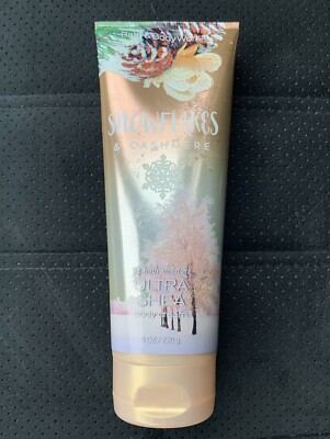 Bath Body Works Snowflakes & Cashmere Ultra Shea Cream Beautiful Tube 8oz