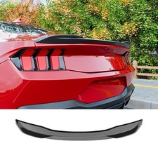 For 2024-2025 Ford Mustang Spoiler Trunk Lip Glossy Carbon Rear Spoiler Wing For 2024-2025 Ford Mustang Spoiler Trunk Lip Glossy Carbon Rear Spoiler Wing