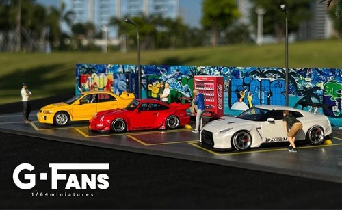 Diorama 1:64 Car Parking Lot Display Model LED Lighting Car Garage Scene Model\" - Picture 112 of 143