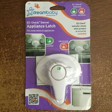 Dreambaby Swivel Oven Lock with EZ-Check Indicator, White Brand New Sealed