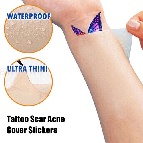 Tattoo Scar Acne-Cover Up Sticker Flaw Birthmark Concealing Hide Tape-Waterproof - Picture 2 of 22