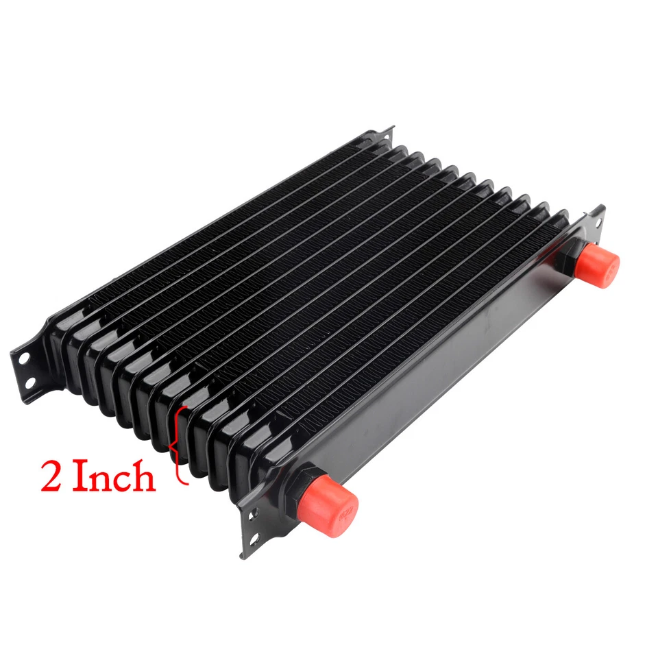 Universal Engine Transmission Oil Cooler Radiator Fitting 13 Rows AN10 AN10 Hose - Image 3 of 4