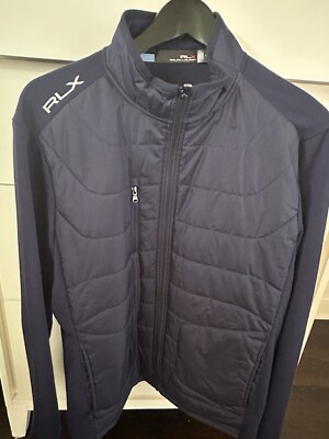 RALPH LAUREN RLX Golf Hybrid Mockneck Jacket. French Navy. Medium