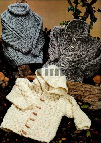 Knitting Pattern Childs Aran/Cable 