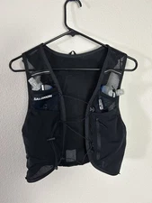 Salomon ADV Hydra 8 Vest - LARGE - Black Hydration Running Storage 500ml Flasks