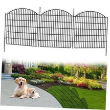 10 Panels No Dig Decorative Outdoor Garden Fence for 10Panels-33"H X 24fft L 
