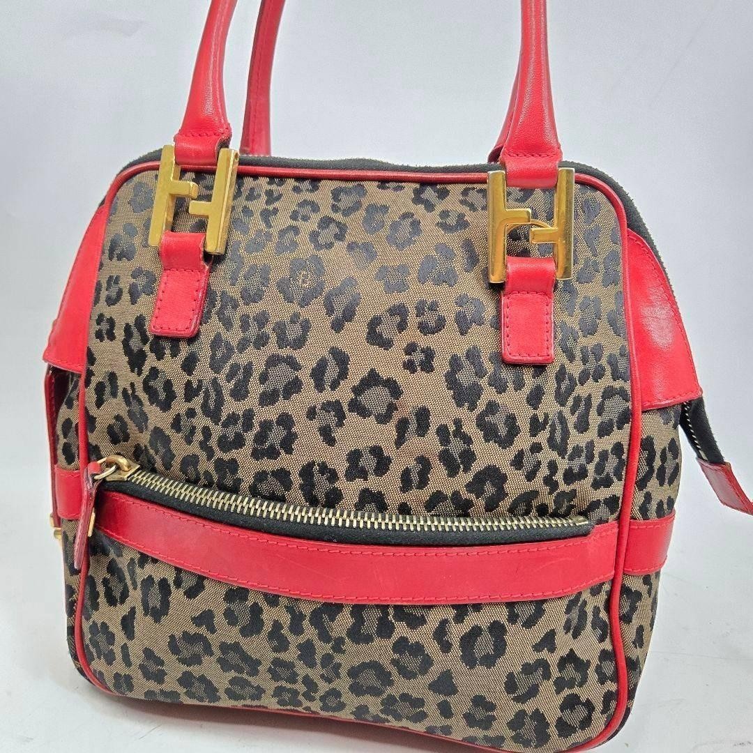 FENDI Bag   Handbag Leopard Pattern FF Hardware L… - image 2