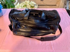 Borsone vintage TUMI pelle alfa quadrato 20X9X11 nero nuovo con etichette