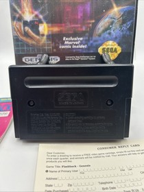 Flashback: The Quest for Identity (Sega Genesis, 1993) CIB W/Reg Tested Nice